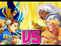 une photo d'Ã©cran de X-Men VS Street Fighter sur Sony Playstation